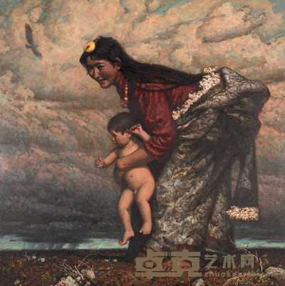 何哲生 大地 170×170cm